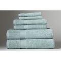 Turkish Organic Cotton 6-piece Towel Set Dreamy Blue