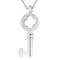 Stainless Steel Polished Key Necklace
