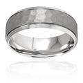 Stainless Steel Polished Textured Ring