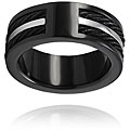 Stainless Steel Cable Inlay Ring