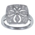 10k White Gold 1/5ct TDW Vintage Diamond Ring (G-H, I1-I2)