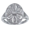 10k White Gold 1/5ct TDW Vintage Diamond Ring (G-H, I1-I2)