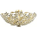 Paris Flea 6-light Gold Leaf Flush Mount