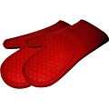 Le Chef Ultra-flex Red Silicone Padded Kitchen Oven Mitts (Pack of 2)