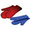 Le Chef Ultra-flex Red Silicone Padded Kitchen Oven Mitts (Pack of 2)