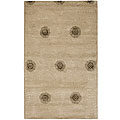 Handmade Soho Zen Beige/ Brown New Zealand Wool Rug (7'6 x 9'6)