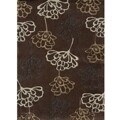 Hand-tufted Chalice Brown Floral Rug (3'6 x 5'6)