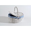 Nantucket Bicycle Co. White Picnic Basket