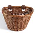 Nantucket Co. Brant Point Collection Honey Stain Bicycle Basket