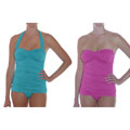Jantzen Women's Vamp Solid One-Piece Halter Swimsuit