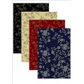 Impressions Black Floral Abstract Rug (5'5 x 7'7)