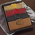 Faux Leather Croc-embossed Clutch
