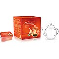 Creano Glass Carafe with White Abloom Tea Gift Set