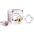 Creano Glass Carafe with Black Abloom Tea Gift Set