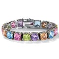 Lillith Star 14k Gold Overlay Multi-color Cubic Zirconia Bracelet