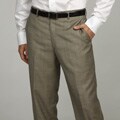 Hart Schaffner Marx Men's Houndstooth Flat-front Dress Pants