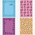 Provo Craft Cuttlebug Cricut Companion 'Mini Monsters' Embossing Folder Bundle (Pack of 4)