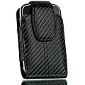 ECS T-Mobile my Touch 3G Slide Carbon Fiber and Leather Belt Clip Case