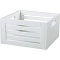 Cedar White Slatted Drawer Storage Box