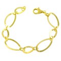 GoldKist 18k Gold over Silver Twisted Link Bracelet