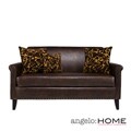 angelo:HOME Harlow Coffee Brown Renu Leather Sofa