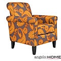 angelo:HOME Harlow Desert Sunset Brown Paisley Accent Arm Chair