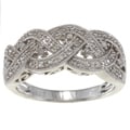 Sterling Silver 1/8ct TDW Diamond Ring (H-I, I2-I3)