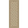 Empress Ivory Oriental Rug (2'7 x 7'3)