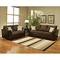 Porta Chenille Chocolate 2-piece Sofa Set