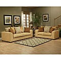 Braxton Fabric Pine 2-piece Sofa Set