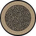 Essential roadmap on rugs Oriental Soho Black Oriental Rug (5'3 Round)