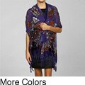 Handmade Embroidered Fringe Scarf