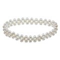 Pearls For You White FW Pearl 3-strand Stretch Bracelet (5-5.5 mm)
