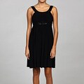 Decode Women's Beaded U-neck Sleeveless Dress