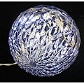 Holiday LED 6-inch White Crystal Sphere Light
