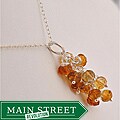 Sterling Silver Citrine Cascade Necklace