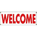 Free efficient guidepost for Outdoor Vinyl Banner 'Welcome' 8'x3' Outdoor Banner