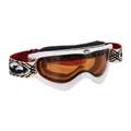 Dragon DX Amber Lens, Powder Frame, Plaid Strap Snowboard Goggles
