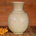 Celadon Ceramic 'Jade Landscape' Vase (Thailand)