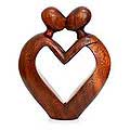 Suar Wood 'Sweet Love' Sculpture (Indonesia)