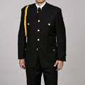 Ferrecci Men's 'Cadet-Uniform' Black Suit