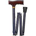 Mabis Designer Folding Blue Ice Cane