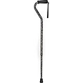 Mabis Spotted Lightweight Adjustable Offset Foam Grip Cane