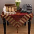 Striped Classique Square Tablecloth 80x80 Inches