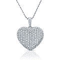 14k White Gold 3/5ct TDW Diamond Heart Necklace (H-I, I1-I2)