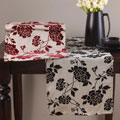 Flocked Floral Square 54-inch Tablecloth