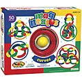 Guidecraft Magneatos 50-piece Plastic Jumbo Curves Activity Set