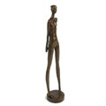 Bronze Shy Girl Sculpture