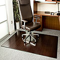 Eco Bamboo Deluxe Rectangular Cherry Chair Mat (72 x 48)