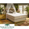 Nature's Rest by Spring Air Solitude Plush Zoned Latex Foam California King-size Mattress Set